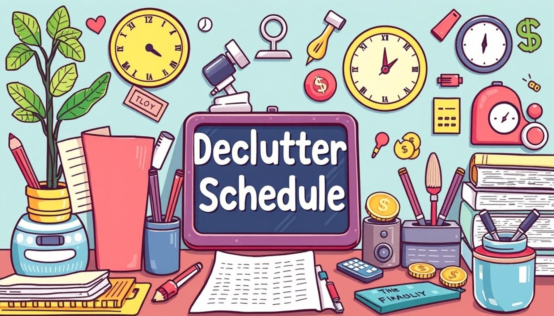 Creating a Decluttering Schedule: Time Management Techniques for a Minimalist Lifestyle